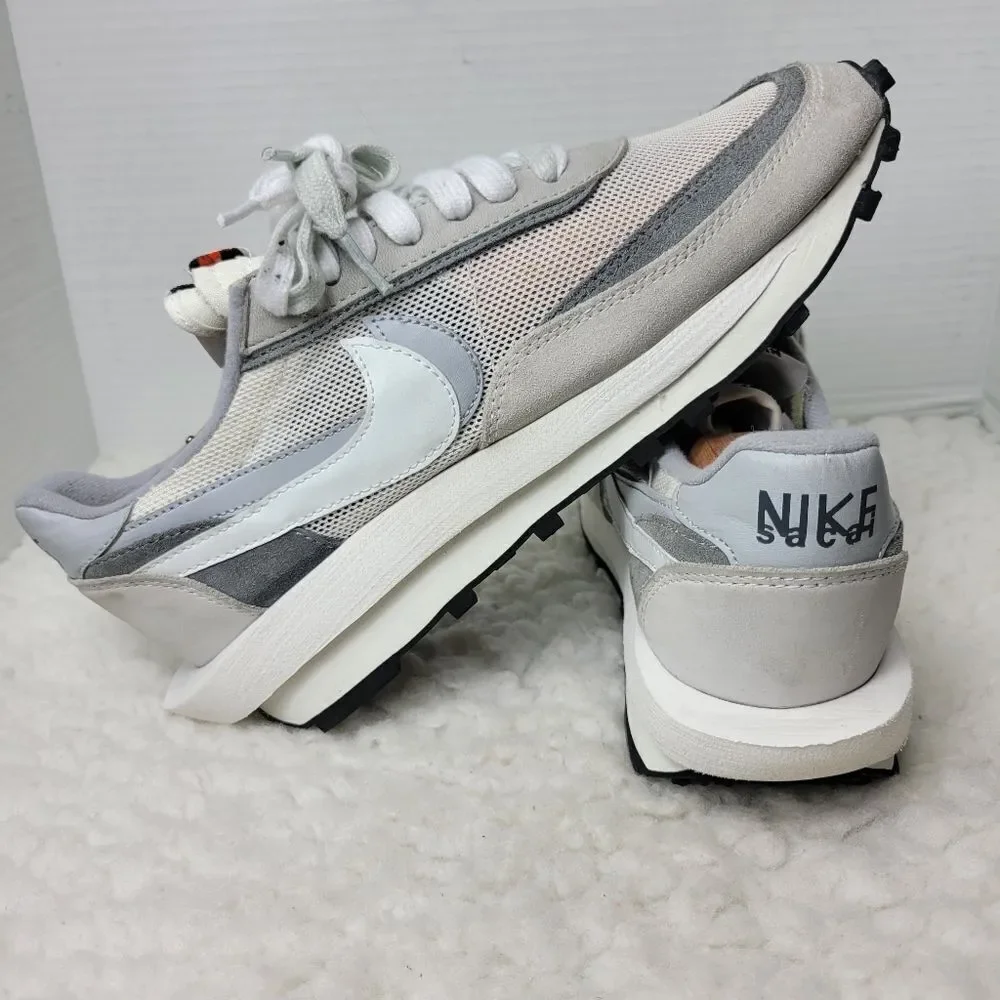 Nike Ld Waffle / Sacai Summit Men's Sneaker Size 8.5 Off-White Wolf Grey Rare